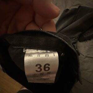 MNML black stone wash flared jeans size 36